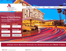 Tablet Screenshot of marriottlaxparking.com